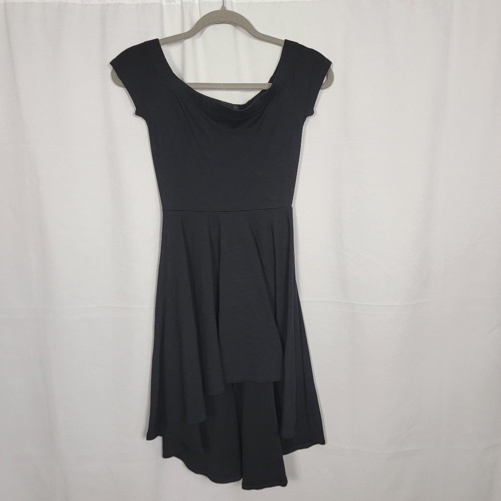 Seductions Black High Low Dress #2663